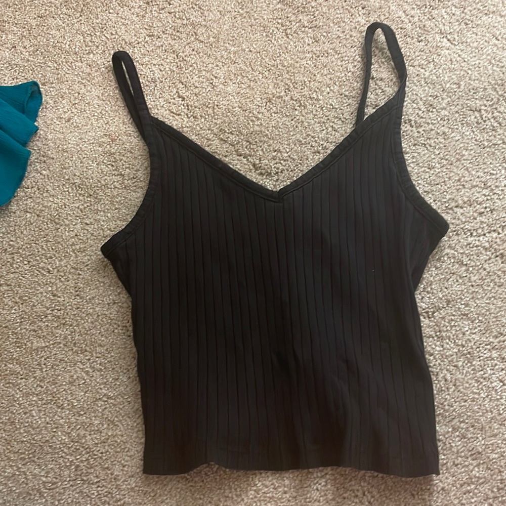 Black tank top